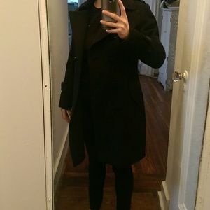 Navy cashmere coat size s